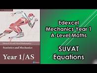 Video thumbnail for Edexcel A Level Maths Mechanics 1 | SUVAT Equations