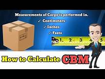 Video thumbnail for How to Calculate CBM || How to convert Inches, Feet, Centimeters in Meters.