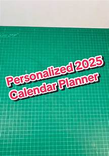 Video thumbnail for Personalized A4 Calendar Planner for 2025
