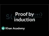 Video thumbnail for Proof by induction | Sequences, series and induction | Precalculus | Khan Academy