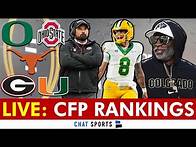 Video thumbnail for College Football Playoff Top 25 Rankings 2024 LIVE