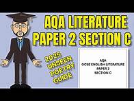 Video thumbnail for 2025 Ultimate Guide to AQA English Literature Paper 2 Section C: Unseen Poetry