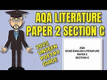 Video thumbnail for 2025 Ultimate Guide to AQA English Literature Paper 2 Section C: Unseen Poetry