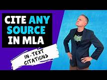 Video thumbnail for How to Cite ANY Source in MLA Format (In-text Citations)