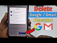 Video thumbnail for How to Delete Google or Gmail Account Permanently 2025