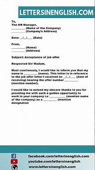 Video thumbnail for Job Offer Acceptance Letter
