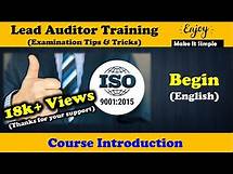 Video thumbnail for ISO 9001 : 2015 Lead Auditor Training Course Beginners, Exam Tips "Introduction"