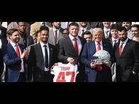 Video thumbnail for Ohio State's national championship team recognized at the White House