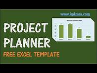 Video thumbnail for Project Planner Excel Template - Free Project Plan Template for project scheduling