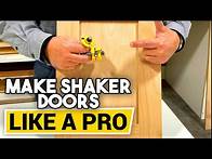 Video thumbnail for Learn the steps to easy DIY shaker cabinet doors.