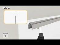 Video thumbnail for How to install the Railway system in sliding doors hanging from the ceiling