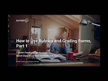 Video thumbnail for How to Use Rubrics and Grading Forms, Part 1