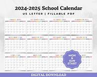 Video thumbnail for 2024-2025 School Year Calendar, Printable Monthly Calendar, Fillable Calendar PDF, Yearly School Kids Calendar - Etsy