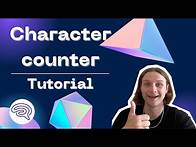 Video thumbnail for Character counter | Tutorial