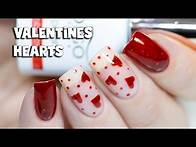 Video thumbnail for Easy Valentine's Day Nail Art - Sparkly Hearts | Indigo Nails