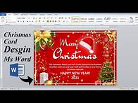 Video thumbnail for Word Tutorial:- Merry Christmas Card Design in Ms word | Ms word Design ||
