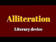 Video thumbnail for Alliteration | Literary device |Figure of speech