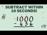 Video thumbnail for Subtract From 1000 | Subtract 4-digit numbers | Subtraction for Kids