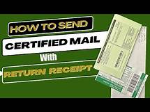 Video thumbnail for How to Send a letter Certified Mail with Return Receipt