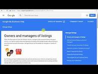 Video thumbnail for How to Add a New Owner or Manager to Your Google My Business Page