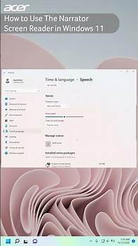 Video thumbnail for How to Enable The Narrator Screen Reader in #Windows11 #AcerSupport #Acer