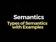Video thumbnail for Semantics in English| Types of Semantics in English| Semantics and Its Types in English.