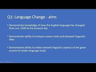 Video thumbnail for A-level English 9093 - Paper 3 Explained (Language Change, Child Language Acquisition)