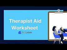Video thumbnail for Therapist Aid Worksheet