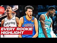 Video thumbnail for EVERY Rookie Highlight From NBA Opening Week | 2023-24 Season