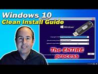 Video thumbnail for Windows 10 Clean Install Guide | The ENTIRE process | How to Install Windows 10