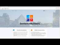 Video thumbnail for Intro to the SentenceBuilders website and resources