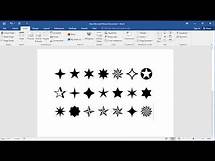 Video thumbnail for How to insert star symbols in Word: How to find star symbol in Word