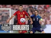 Video thumbnail for Croatia vs. Spain Highlights | UEFA Nations League Final
