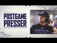 Video thumbnail for Head Coach Kalen DeBoer Postgame Press Conference: Arizona State