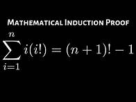 Video thumbnail for Mathematical Induction Proof with Sum and Factorial