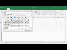 Video thumbnail for How to Insert Special Characters in to a Cell in Excel 2016