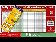 Video thumbnail for Fully Automated Attendance Sheet in Excel | Attendance Sheet in Excel