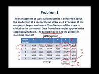 Video thumbnail for Control Charts For Variables