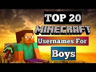 Video thumbnail for TOP 20 Minecraft Cool Usernames For Boys | Best available Minecraft Usernames | Pro Boy Names 🔥