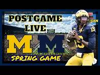 Video thumbnail for Michigan Spring Game Postgame LIVE (From the Big House in Ann Arbor MI!)