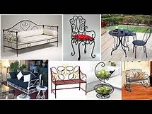 Video thumbnail for Modern wrought iron furniture design and decor ideas// Wrought iron chairs// Wrought iron benches