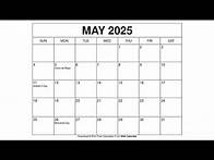 Video thumbnail for Free Printable May 2025 Calendar Templates With Holidays - Wiki Calendar