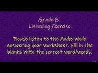 Video thumbnail for Grade 8: Listening Exercise