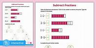 Video thumbnail for Interactive PDF: White Rose Maths Supporting Year 4: Spring Block 3 Fractions: Subtract Fractions (Year 3 Revision)