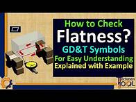 Video thumbnail for How to check Flatness? | GD&T Symbols | for Beginners | Explained with Example