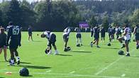 Video thumbnail for New LB Trevis Gipson (56), Seahawks' just-set 53-man roster practices on NFL cut day