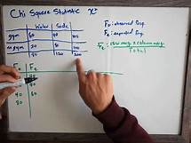 Video thumbnail for How to calculate a Chi Square Statistic and interpret