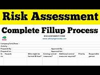 Video thumbnail for How to Fill Risk Assessment Form || Risk Assessment and its steps || Risk Assessment