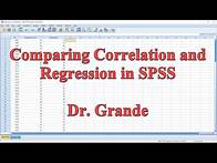Video thumbnail for Comparing Pearson Correlation and Linear Regression in SPSS