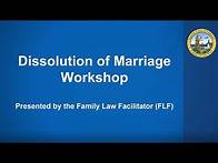 Video thumbnail for Divorce Workshop - Family Law Facilitator